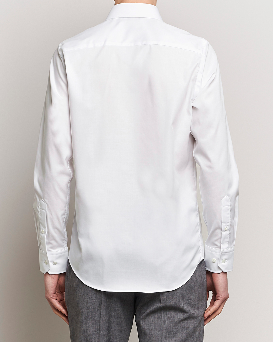 Herr | Skjortor | Oscar Jacobson | Slim Fit Cut Away Non Iron Twill Optical White