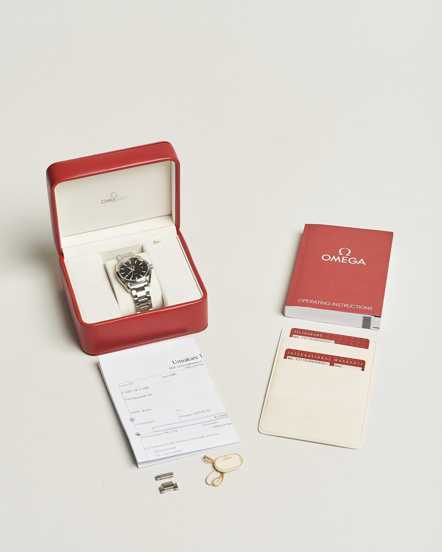 Herr | Omega Pre-Owned Seamaster Aqua Terra Silver | Omega Pre-Owned | Seamaster Aqua Terra Silver