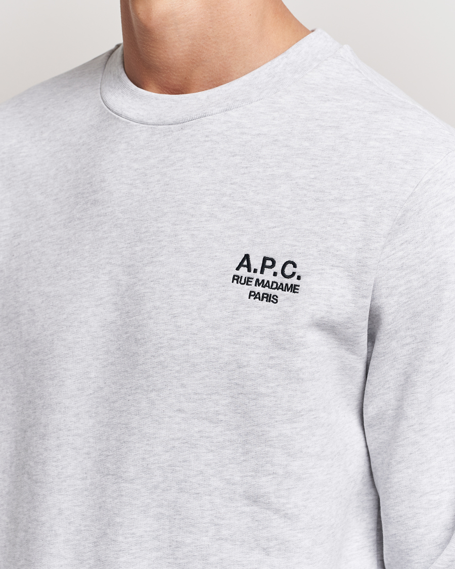 Herr | Tröjor | A.P.C. | Rue Madame Sweatshirt Heather Grey/Black