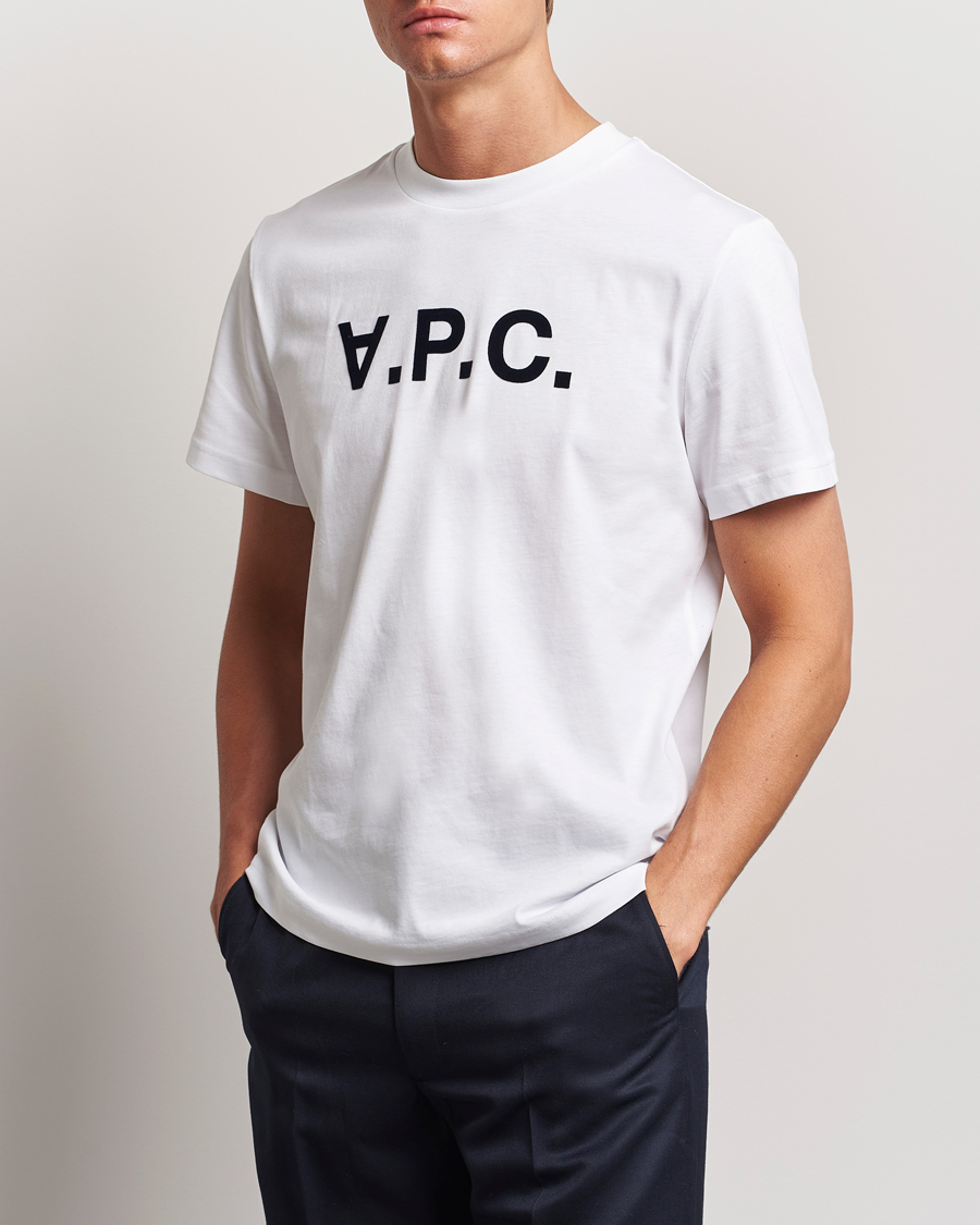 Herr | Kläder | A.P.C. | VPC T-Shirt White/Dark Navy