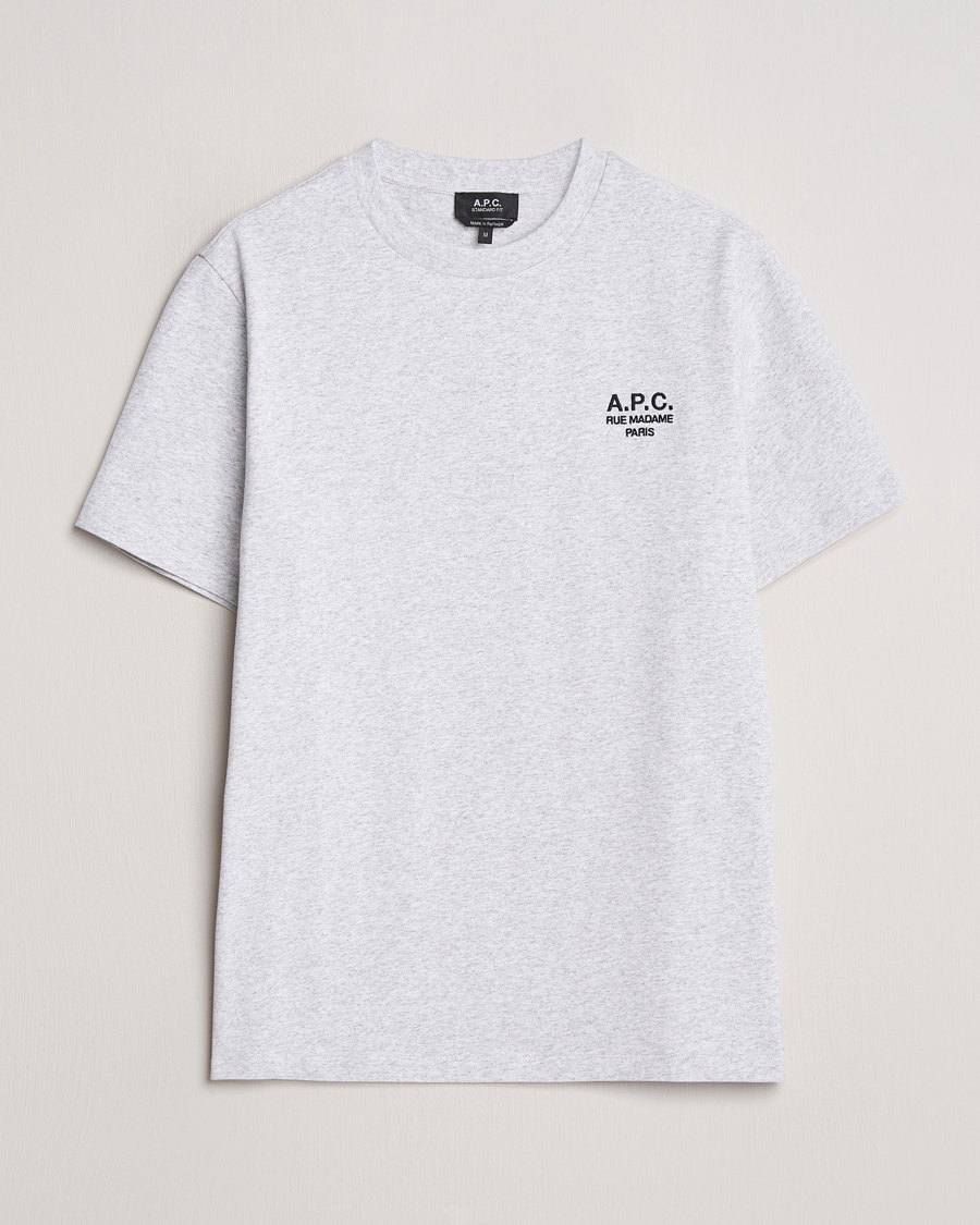 Herr | T-Shirts | A.P.C. | Rue Madame T-Shirt Heather Grey