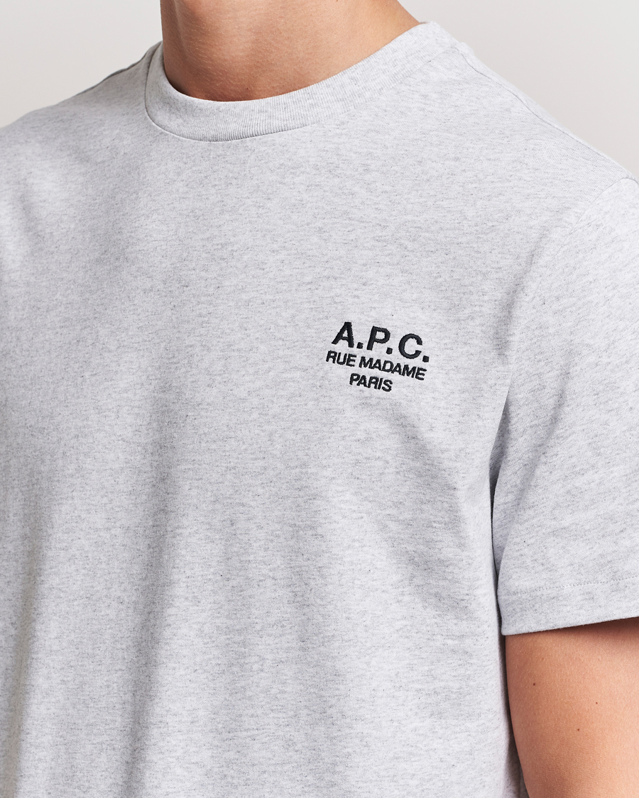 Herr | T-Shirts | A.P.C. | Rue Madame T-Shirt Heather Grey