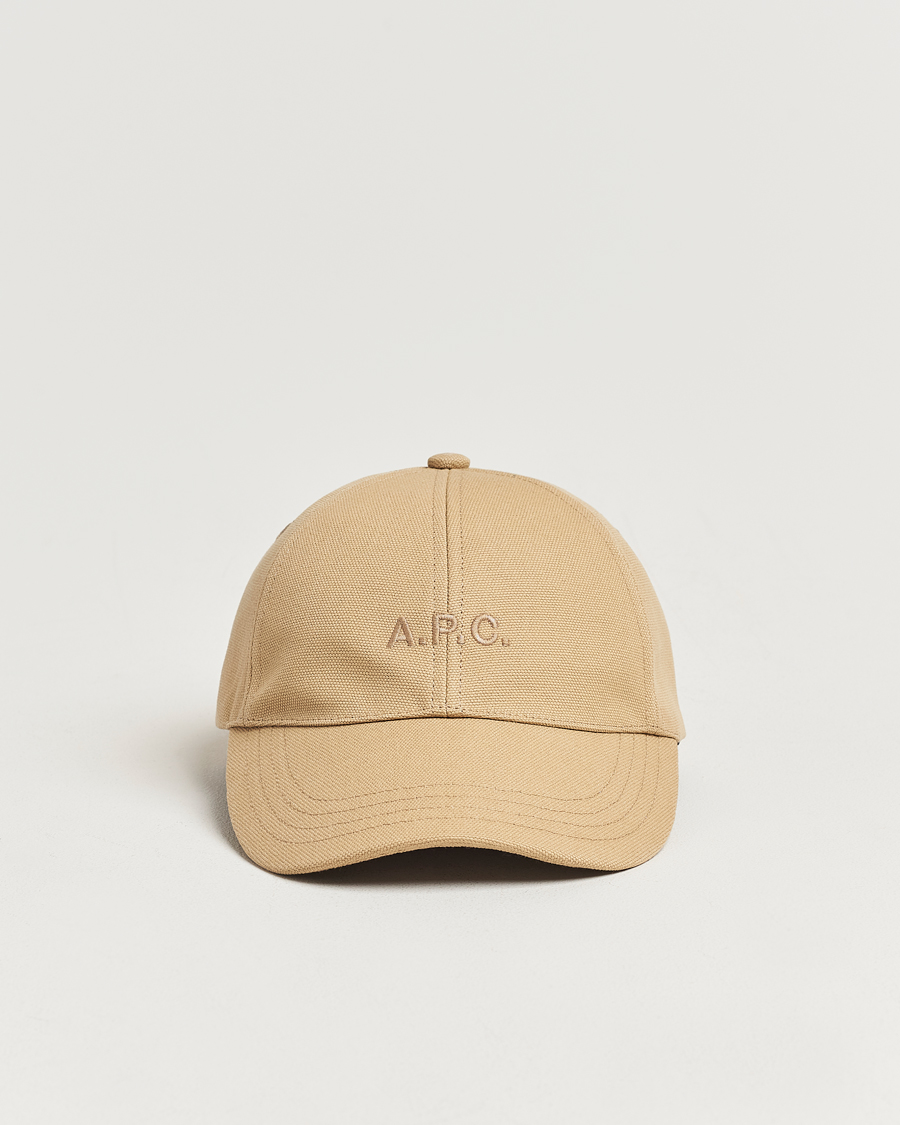 Herr | A.P.C. Charlie Baseball Cap Dark Beige | A.P.C. | Charlie Baseball Cap Dark Beige