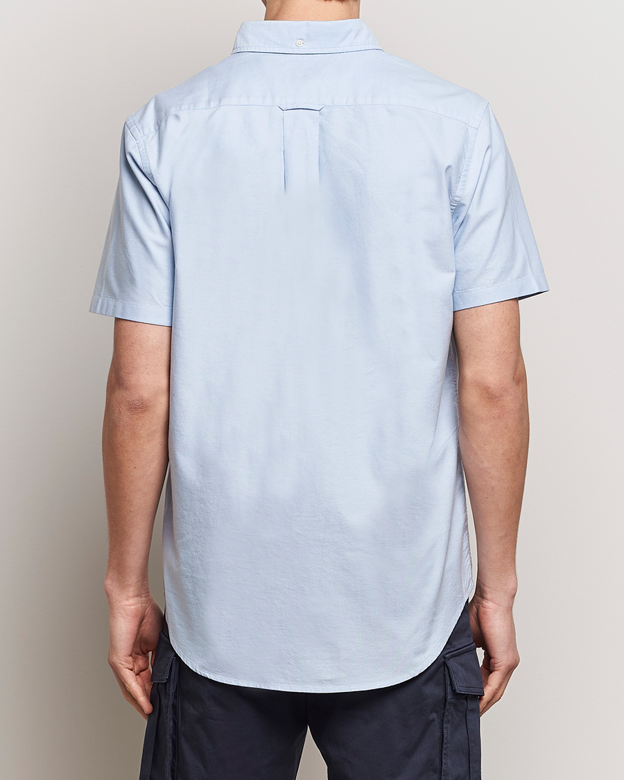 Herr | Skjortor | GANT | Regular Short Sleeve Oxford Shirt Light Blue