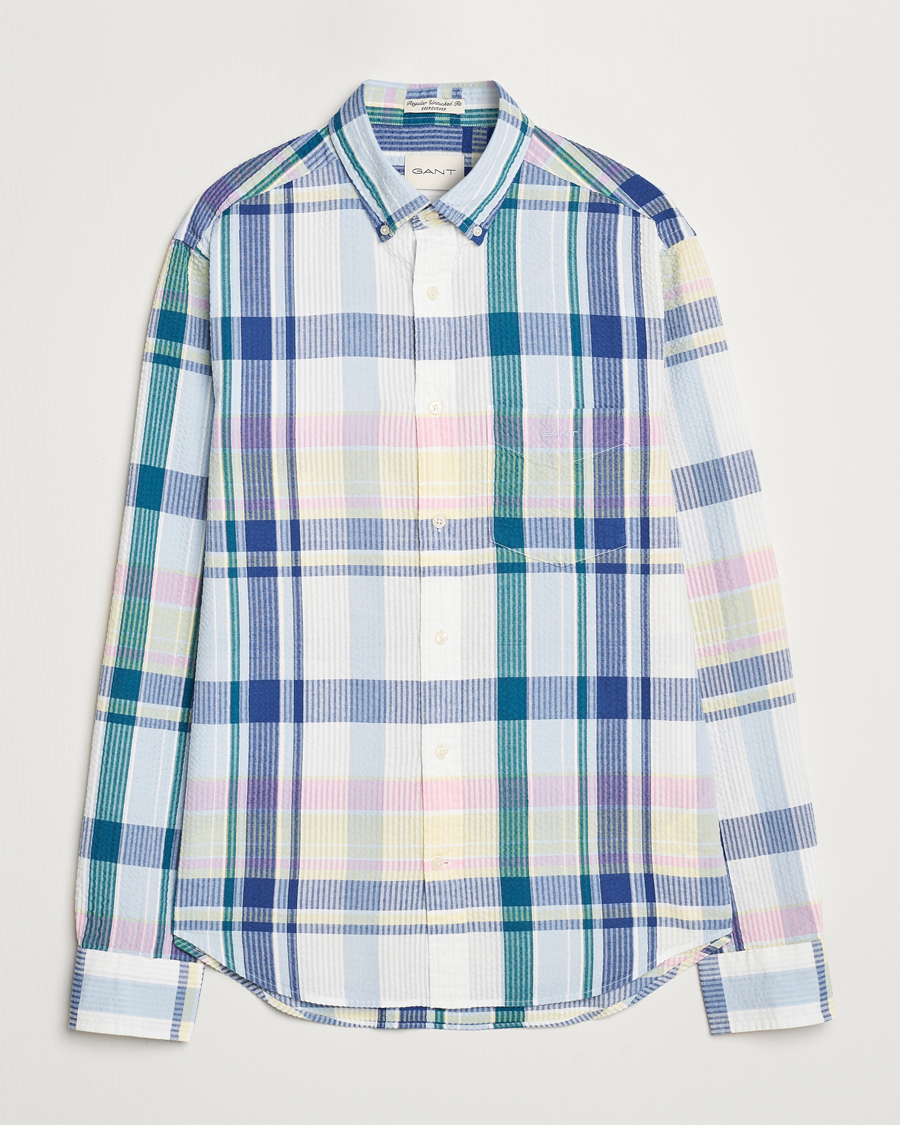 Herr | Skjortor | GANT | Reg Seersucker Madras Shirt Multi