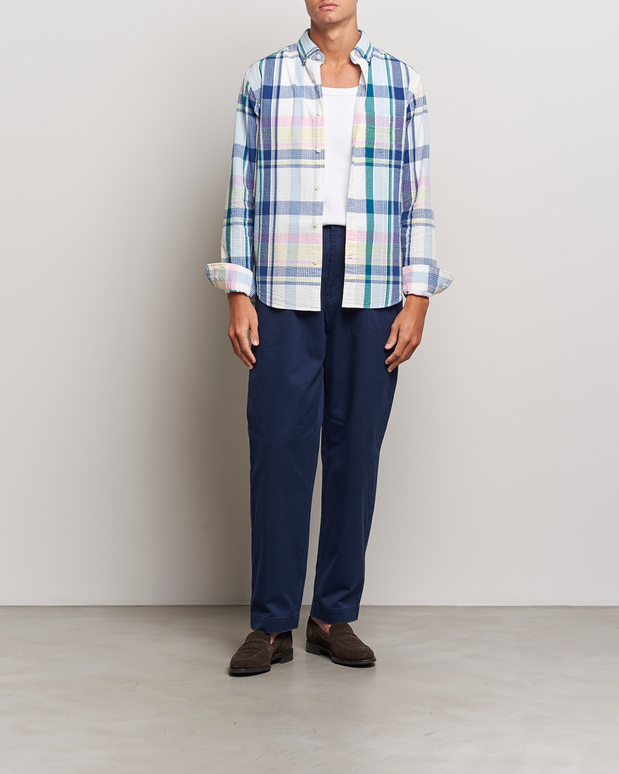 Herr | Skjortor | GANT | Reg Seersucker Madras Shirt Multi