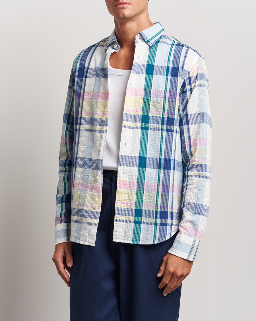 Herr | Skjortor | GANT | Reg Seersucker Madras Shirt Multi