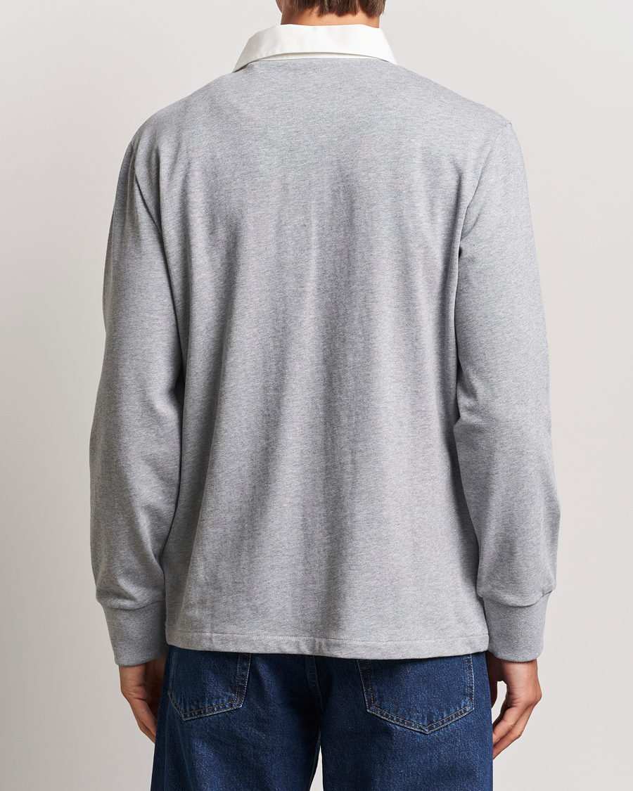 Herr | Tröjor | GANT | Reg Shield Heavy Rugger Grey Melange