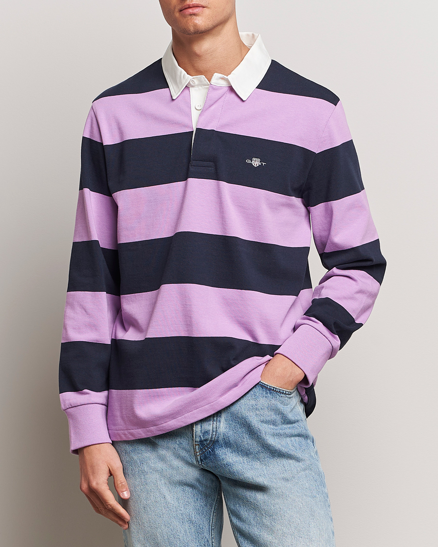 Herr |  | GANT | Reg Shield Striped Heavy Rugger Orchid Lilac