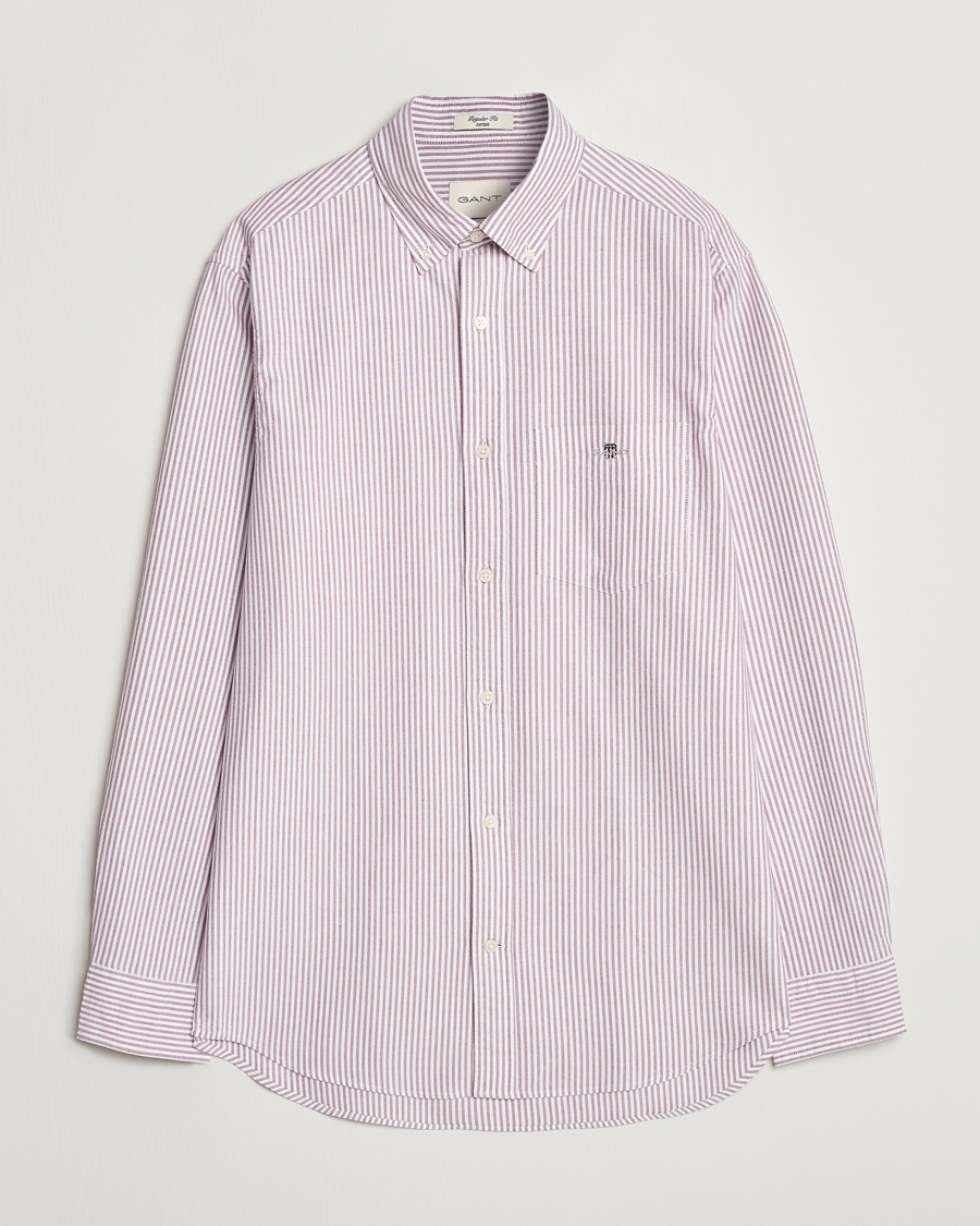 Herr | Skjortor | GANT | Reg Oxford Banker Stripe Shirt Pale Syren