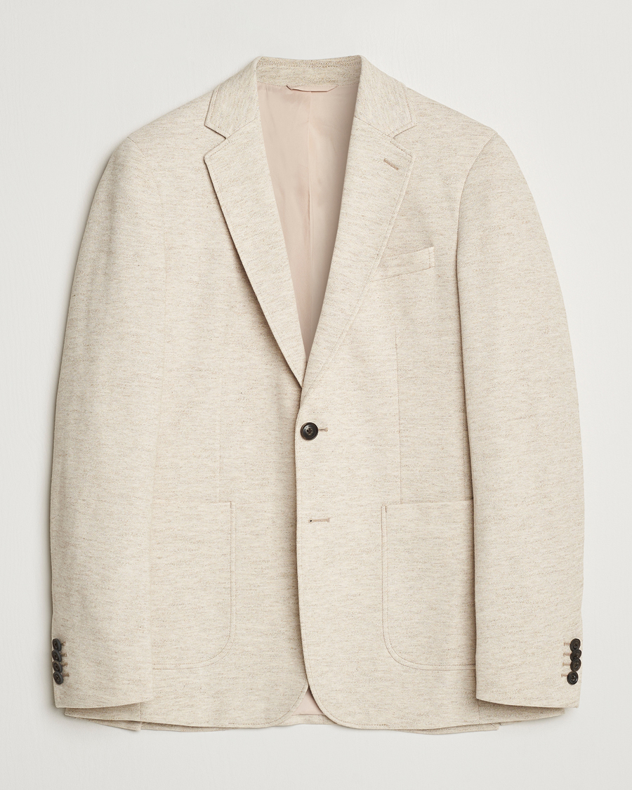 Herr | Kavajer | GANT | Slim Cotton/Linen Jersey Blazer Seed Melange