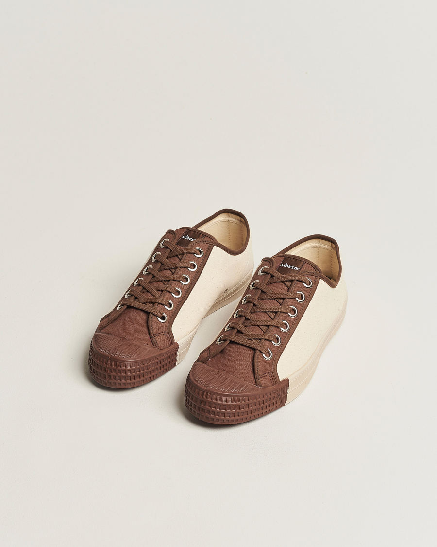 Herr | Nya produktbilder | Novesta | Star Master Coloured Toe Sneaker Brown/Wheat
