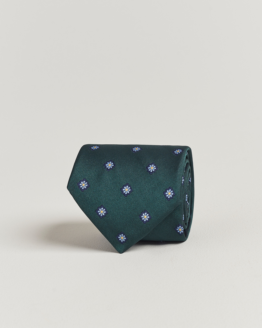 Herr |  | E. Marinella | 3-Fold Jacquard Silk Tie Dark Green