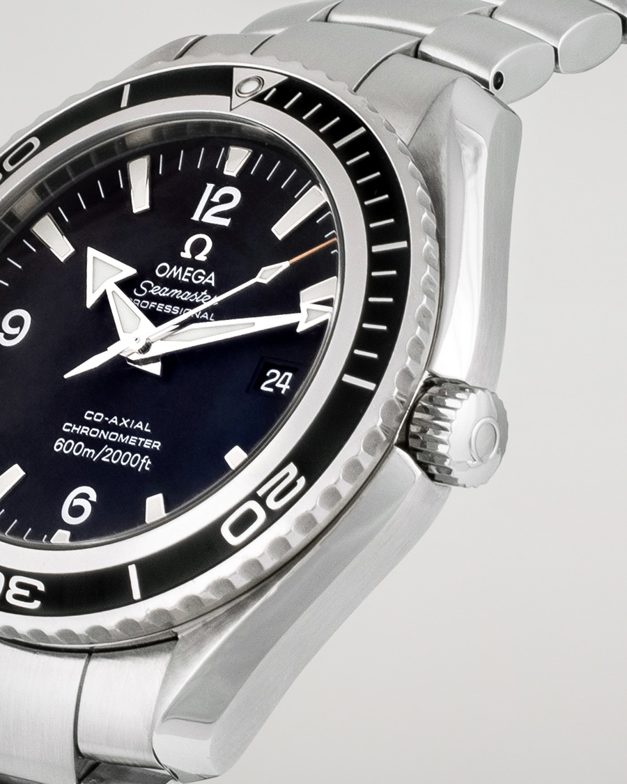 Herr | Omega Pre-Owned Seamaster Planet Ocean 2200.50.00 Steel Black Silver | Omega Pre-Owned | Seamaster Planet Ocean 2200.50.00 Steel Black Silver