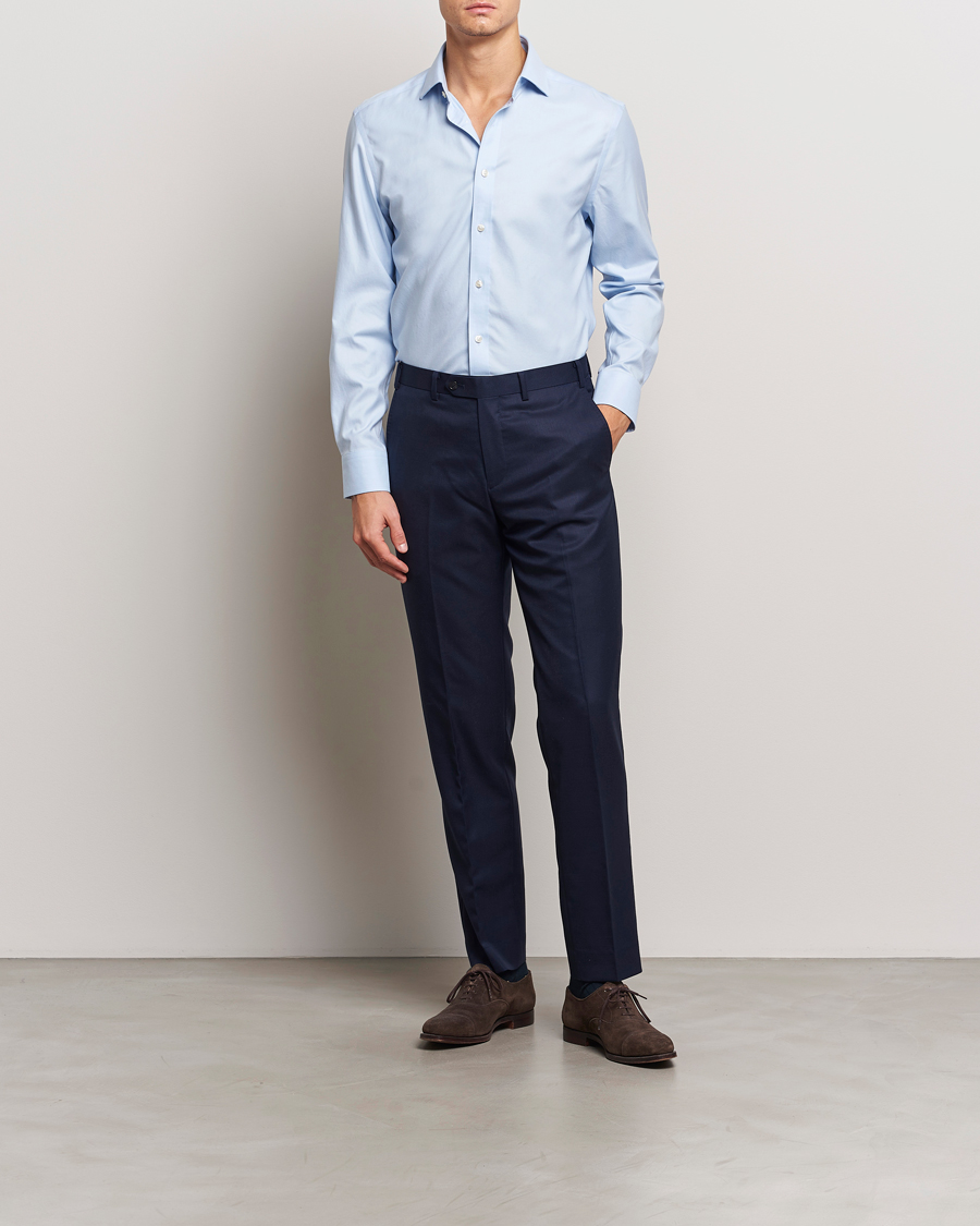 Herr | Skjortor | Charles Tyrwhitt | Slim Fit Non Iron Cotton Twill Shirt Sky