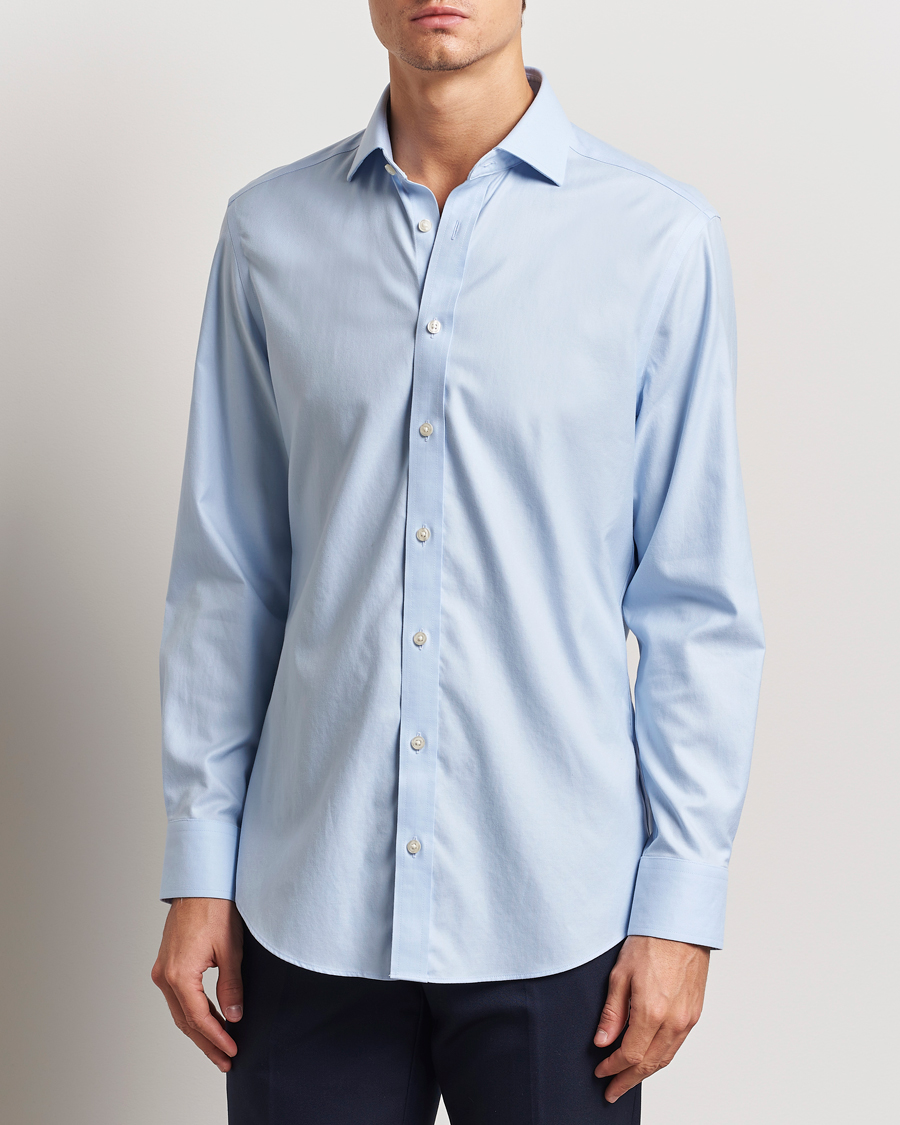 Herr | Skjortor | Charles Tyrwhitt | Slim Fit Non Iron Cotton Twill Shirt Sky Blue