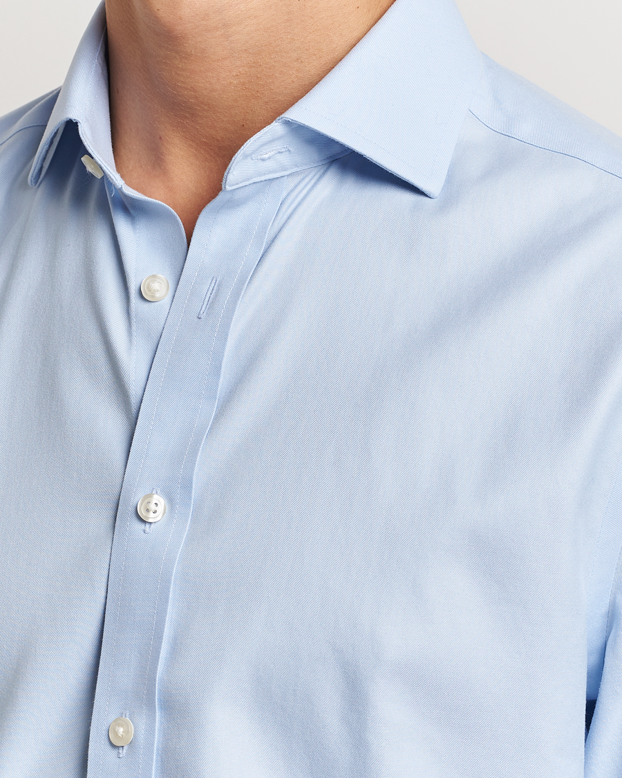Herr | Skjortor | Charles Tyrwhitt | Slim Fit Non Iron Cotton Twill Shirt Sky Blue