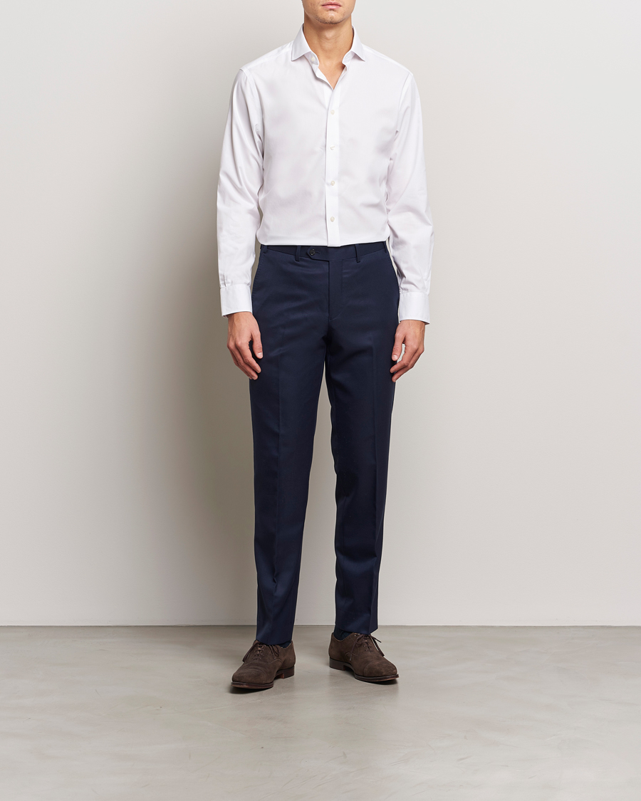 Herr | Skjortor | Charles Tyrwhitt | Slim Fit Non Iron Poplin Cut Away Shirt White