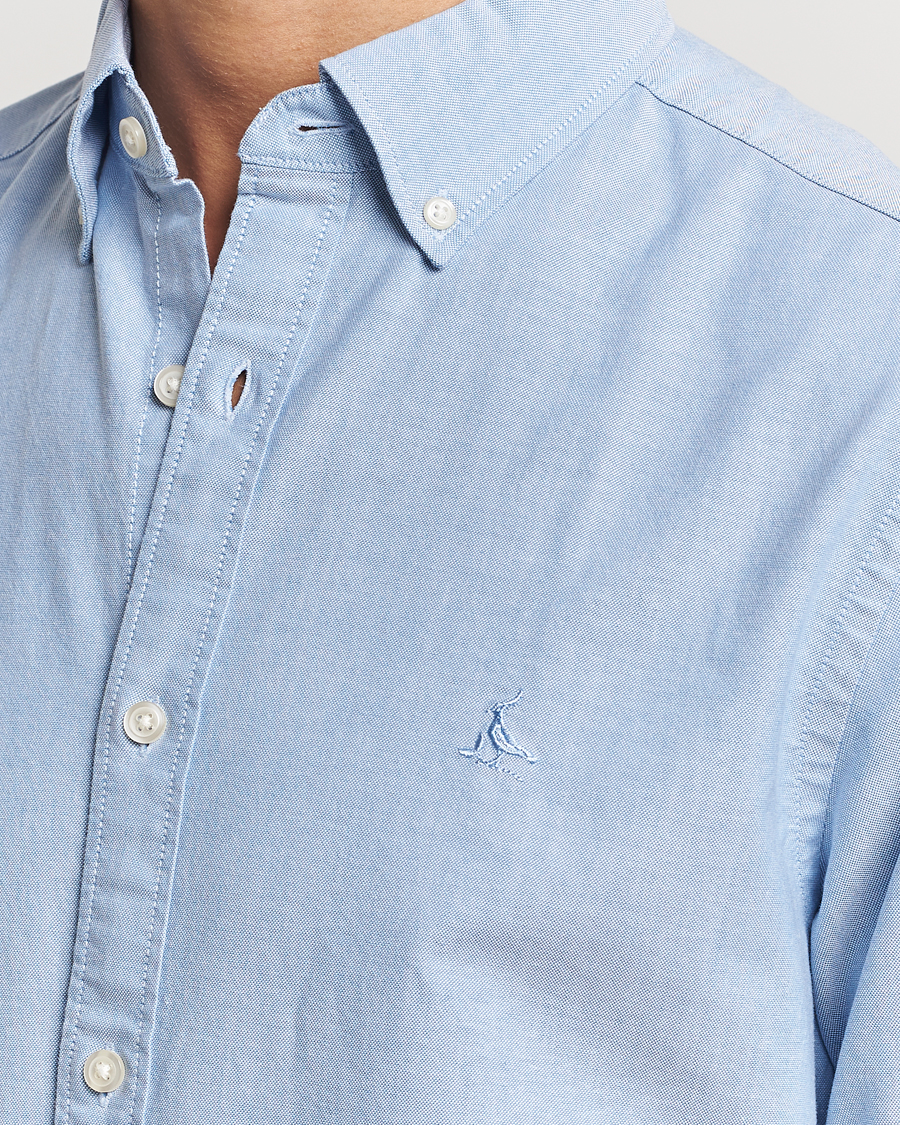 Herr | Skjortor | Charles Tyrwhitt | Button Down Stretch Oxford Shirt Sky Blue