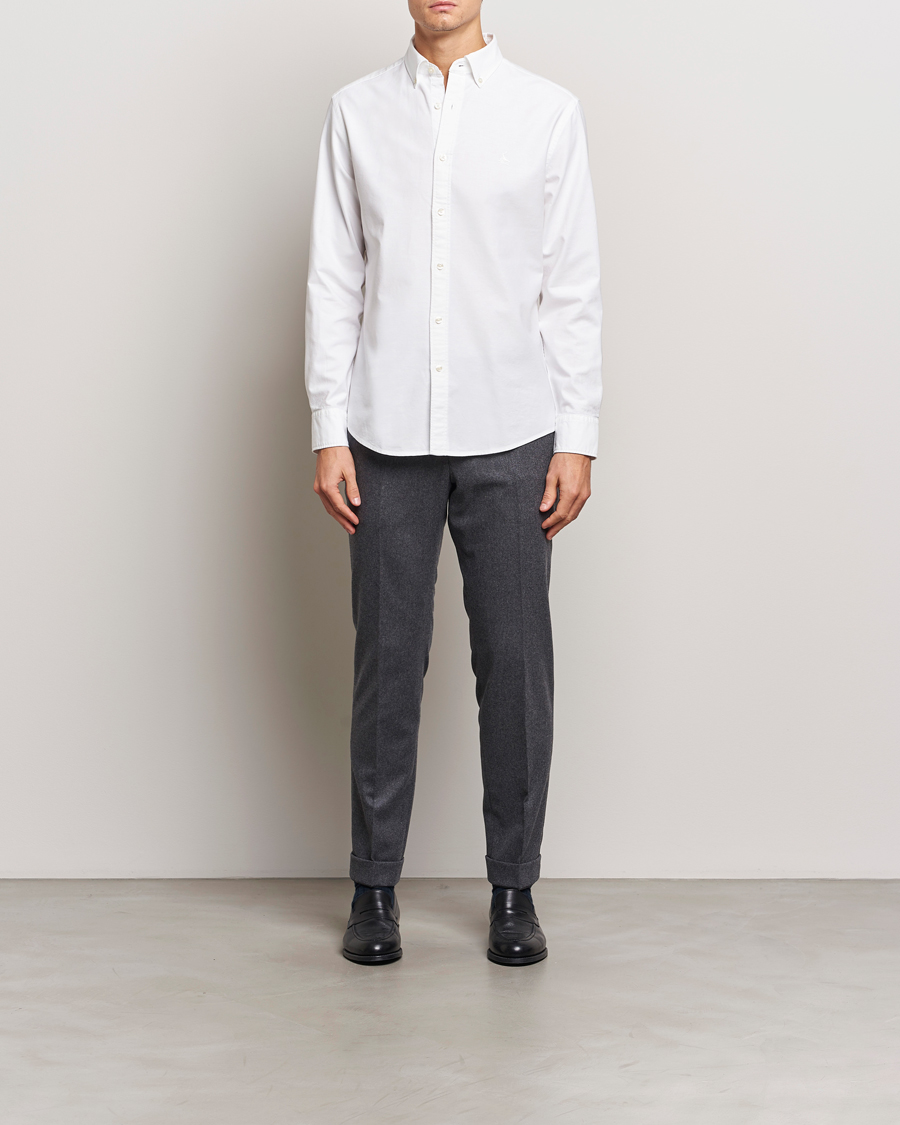Herr | Skjortor | Charles Tyrwhitt | Button Down Stretch Oxford Shirt White