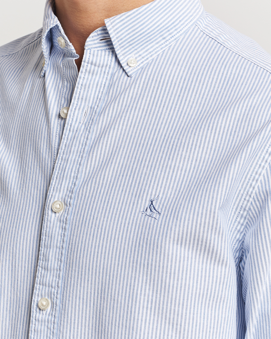 Herr | Skjortor | Charles Tyrwhitt | Button Down Stretch Oxford Shirt Blue/Whte