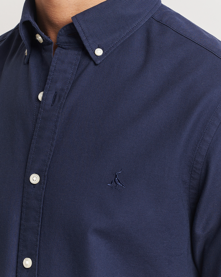 Herr | Skjortor | Charles Tyrwhitt | Button Down Stretch Oxford Shirt Navy