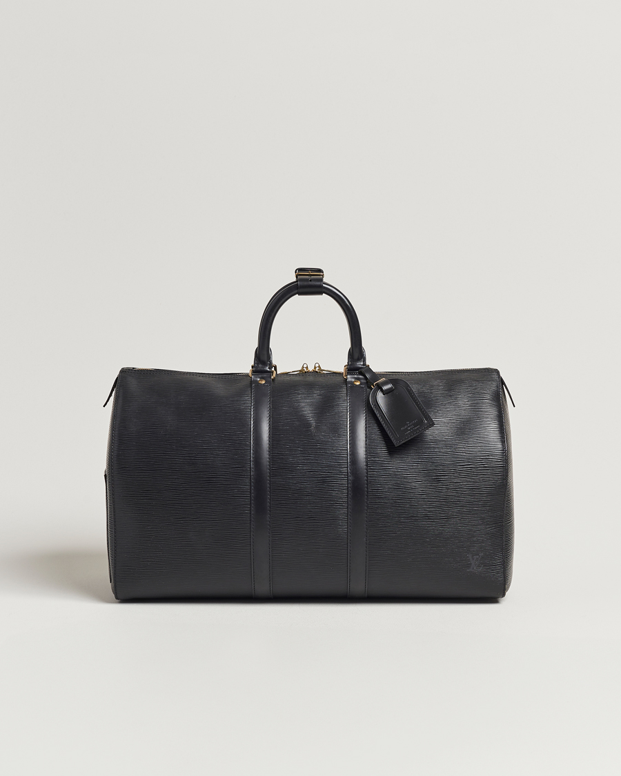 Herr | Louis Vuitton Pre-Owned Keepall 50 Epi Leather Travel Bag Black | Louis Vuitton Pre-Owned | Keepall 50 Epi Leather Travel Bag Black