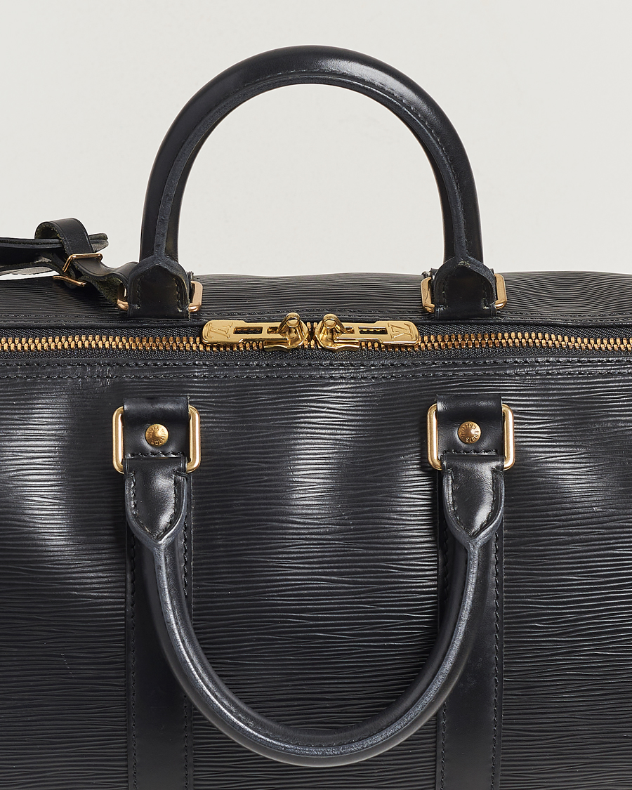 Herr | Louis Vuitton Pre-Owned Keepall 50 Epi Leather Travel Bag Black | Louis Vuitton Pre-Owned | Keepall 50 Epi Leather Travel Bag Black