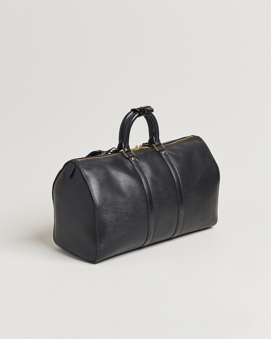 Herr | Louis Vuitton Pre-Owned Keepall 50 Epi Leather Travel Bag Black | Louis Vuitton Pre-Owned | Keepall 50 Epi Leather Travel Bag Black