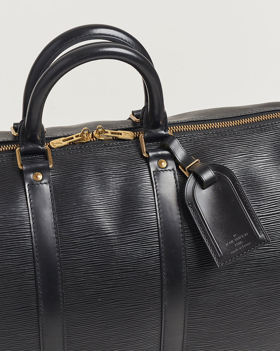 Herr | Louis Vuitton Pre-Owned Keepall 50 Epi Leather Travel Bag Black | Louis Vuitton Pre-Owned | Keepall 50 Epi Leather Travel Bag Black