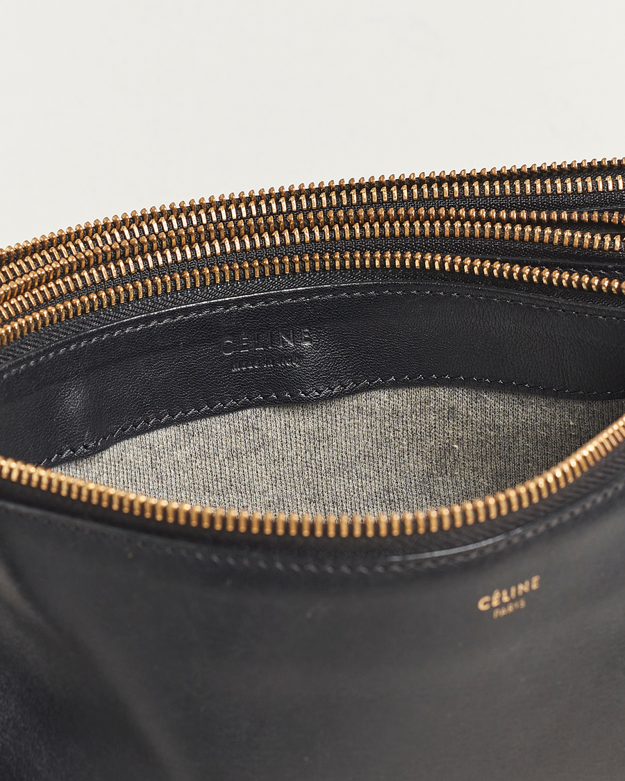 Herr | Celine Pre-Owned Trio Leather Handbag Black | Celine Pre-Owned | Trio Leather Handbag Black