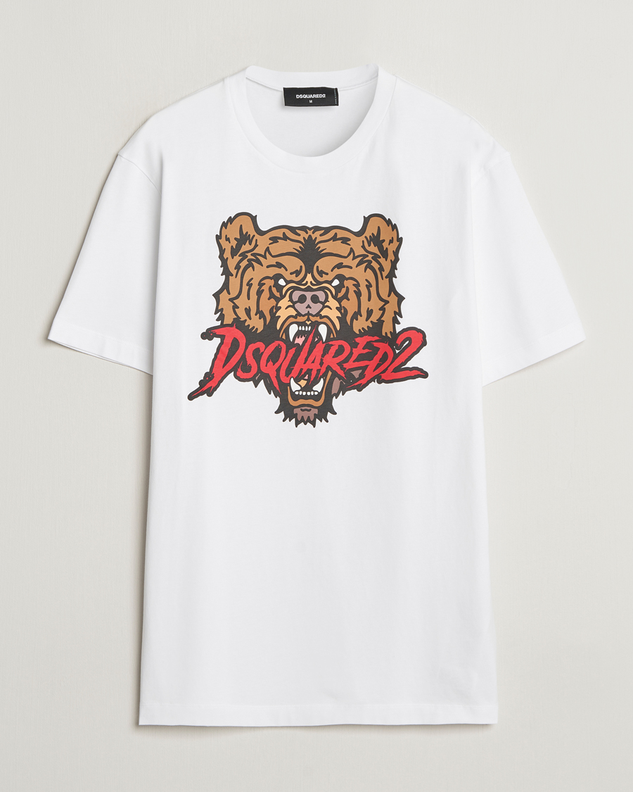 Herr | T-Shirts | Dsquared2 | Bear T-Shirt White