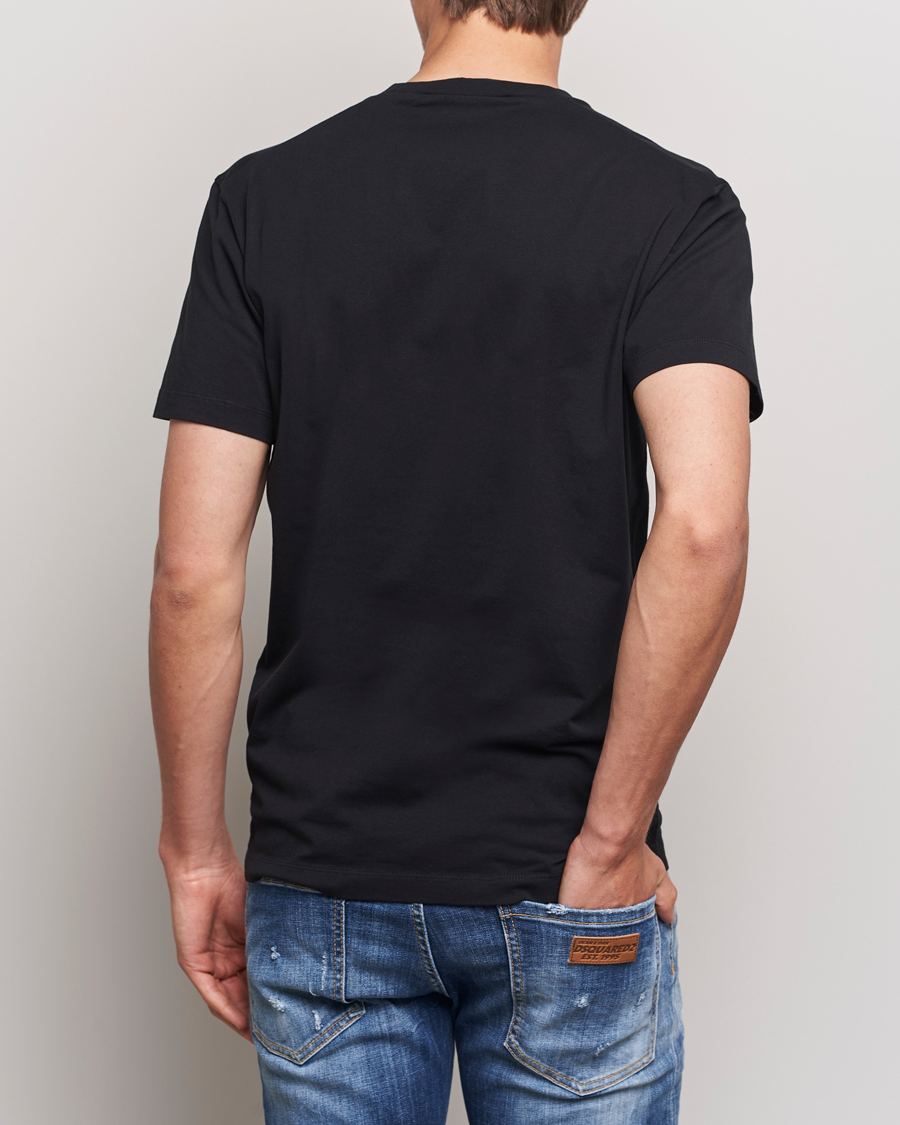 Herr | T-Shirts | Dsquared2 | Small Leaf T-Shirt Black