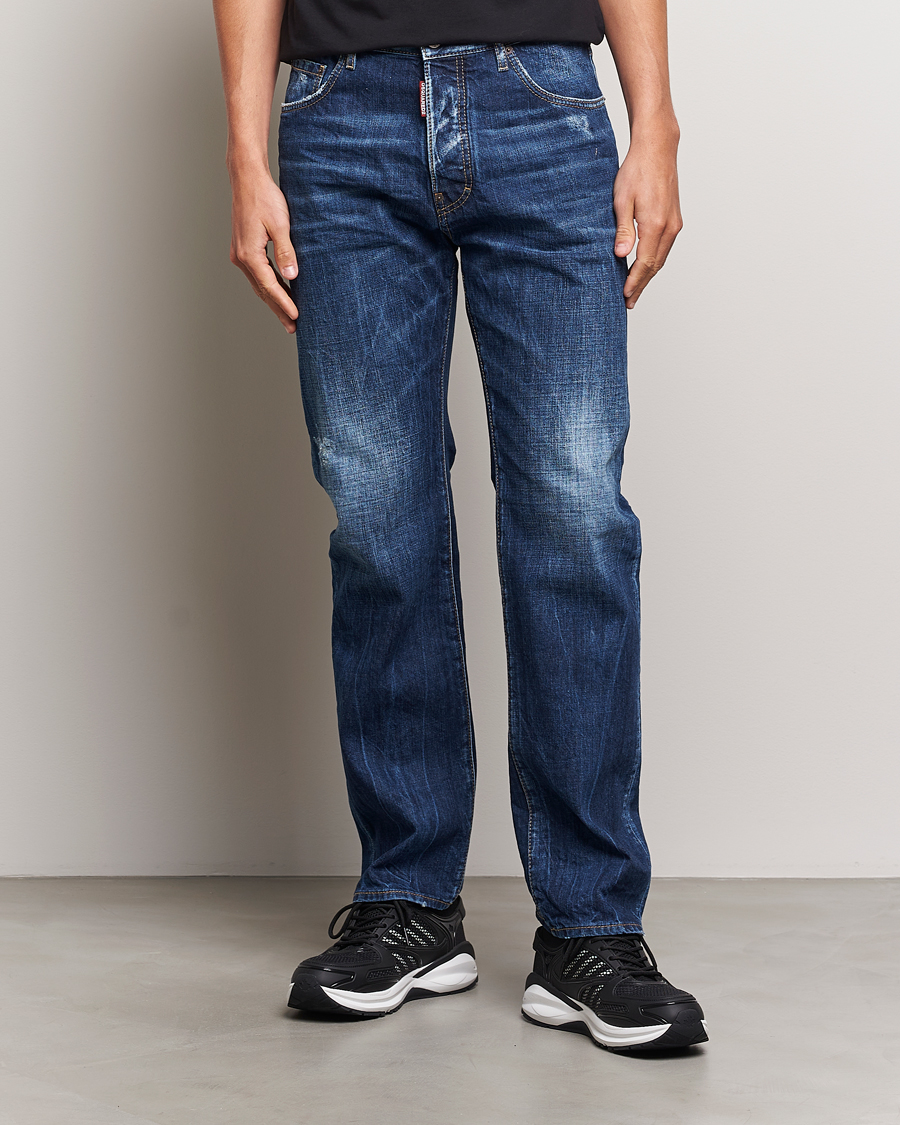 Herr | Luxury Brands | Dsquared2 | 642 Loose Jeans Medium Blue