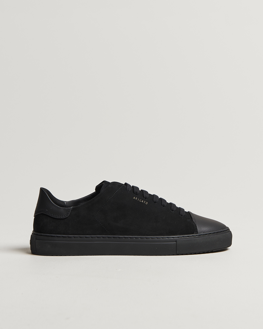 Herr | Axel Arigato Clean 90 Suede Cap Sneaker Black | Axel Arigato | Clean 90 Suede Cap Sneaker Black