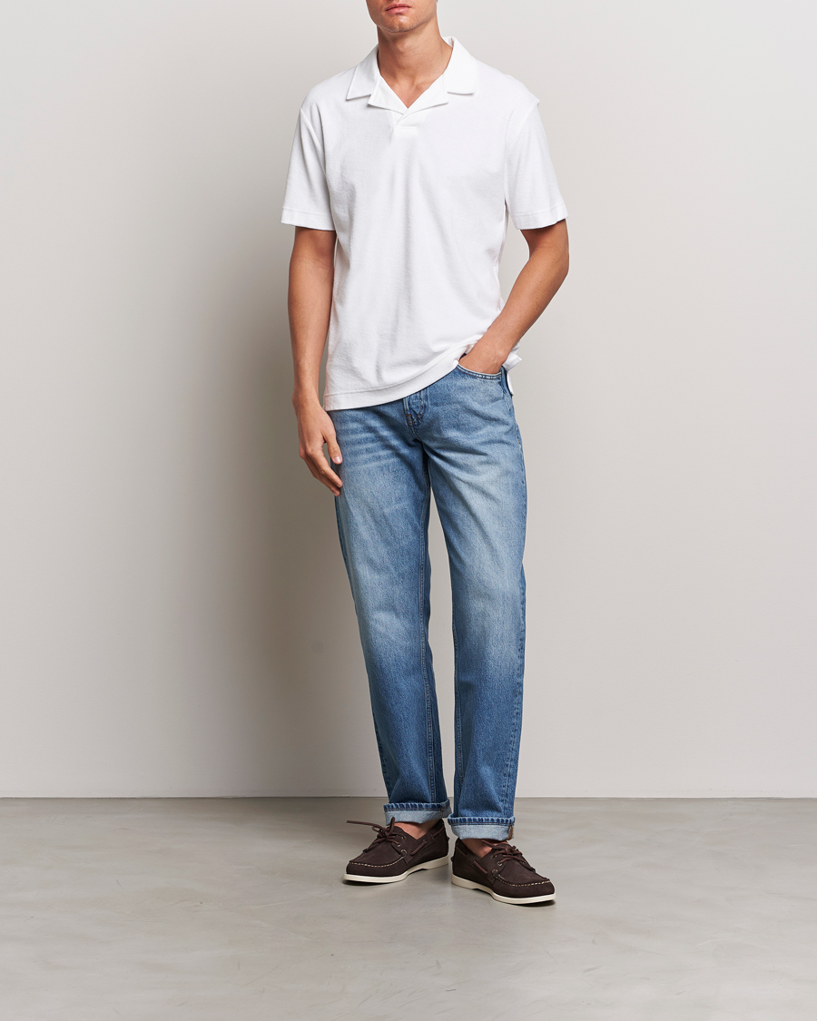 Herr | Pikéer | Sunspel | Terry Polo White