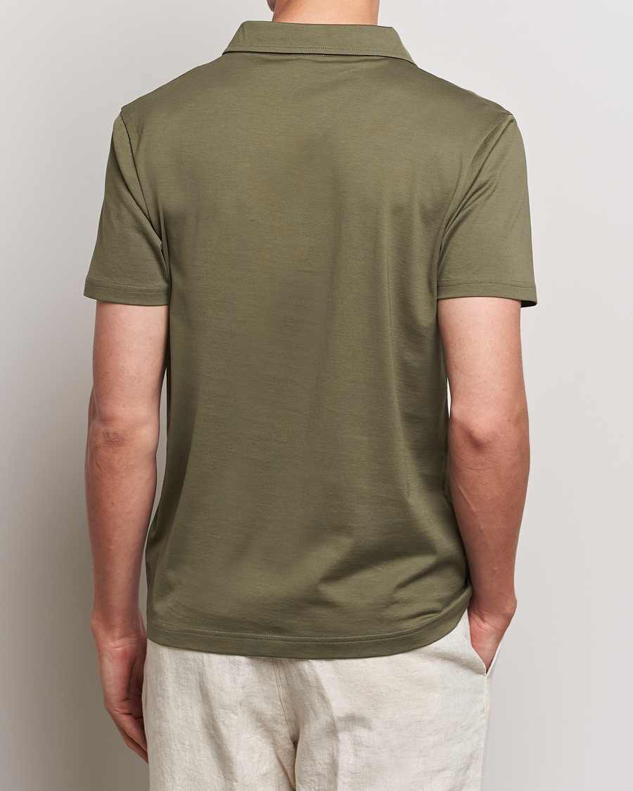 Herr | Pikéer | Sunspel | Cotton Jersey Polo Khaki