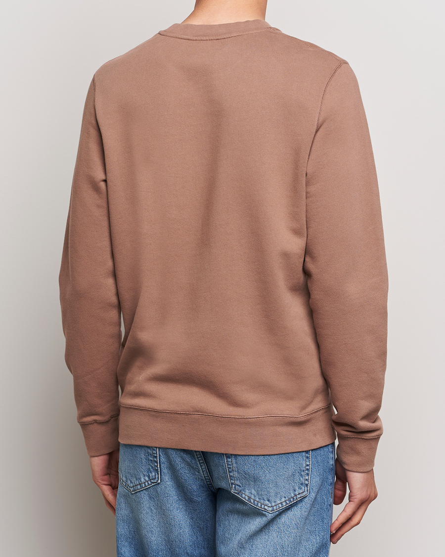 Herr | Tröjor | Sunspel | Loopback Sweatshirt Dark Sand