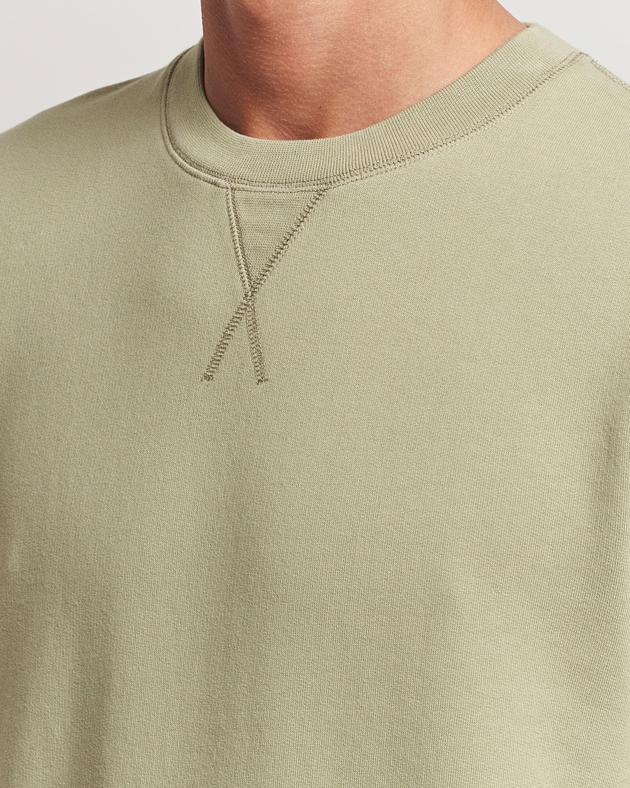 Herr | Tröjor | Sunspel | Loopback Sweatshirt Pale Khaki