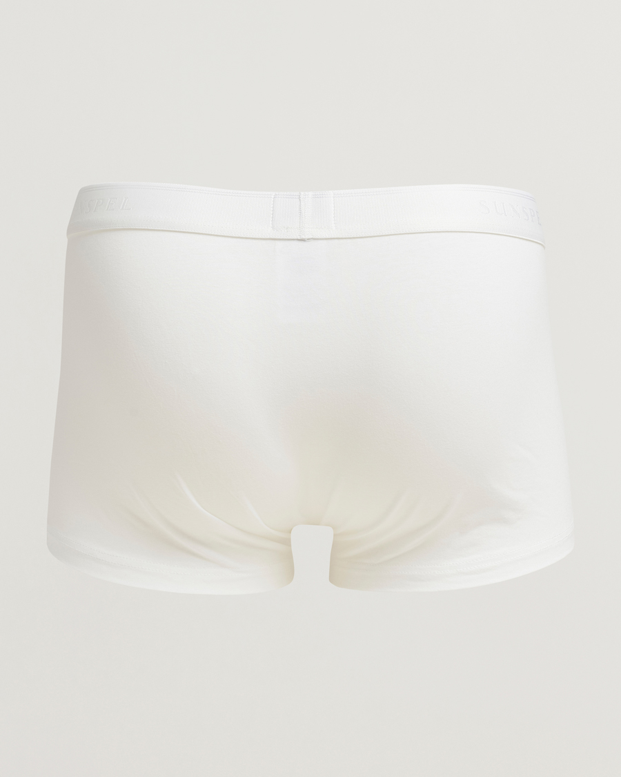 Herr | Underkläder | Sunspel | 3-Pack Cotton Stretch Trunk White