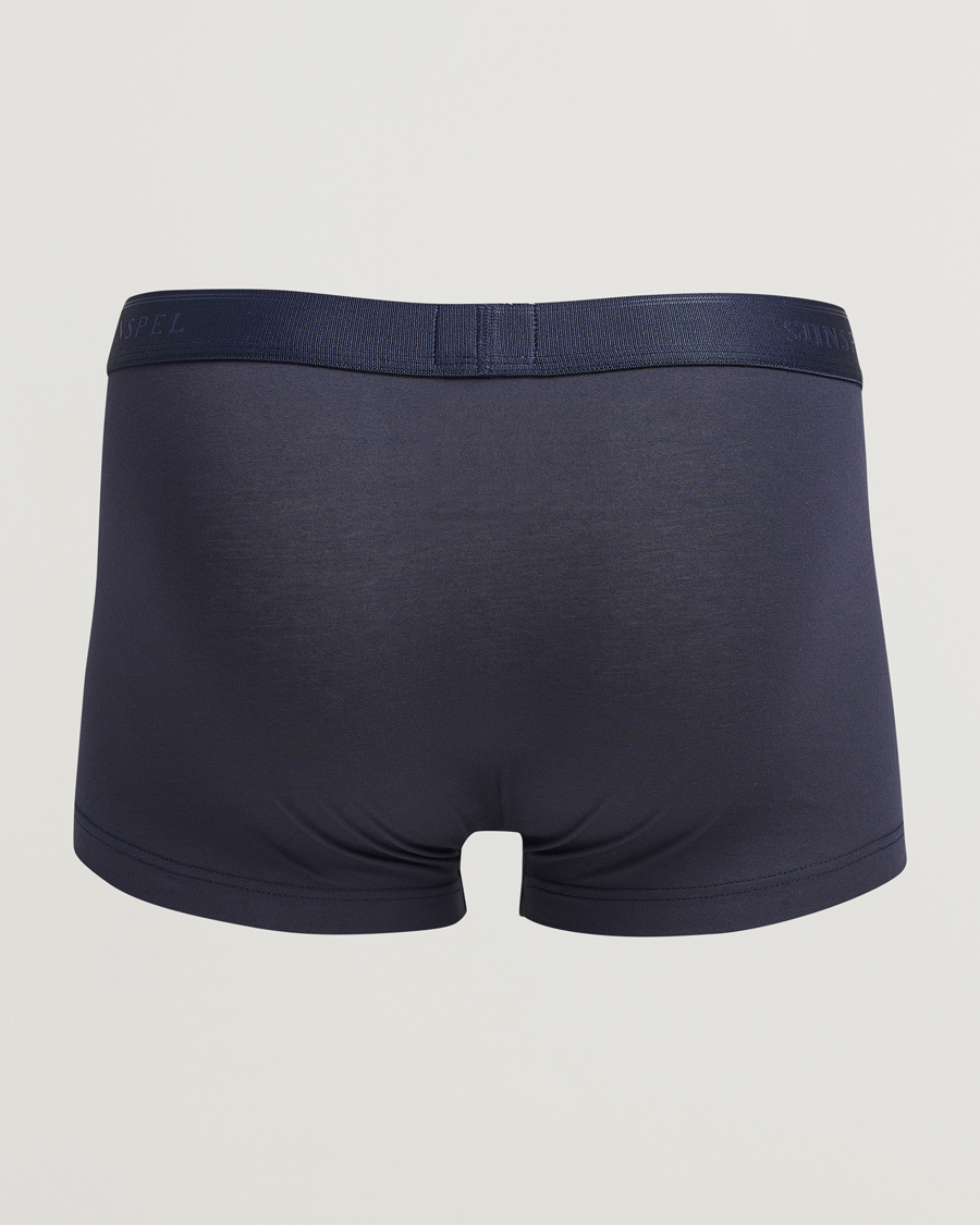 Herr | Kläder | Sunspel | 3-Pack Cotton Stretch Trunk Navy