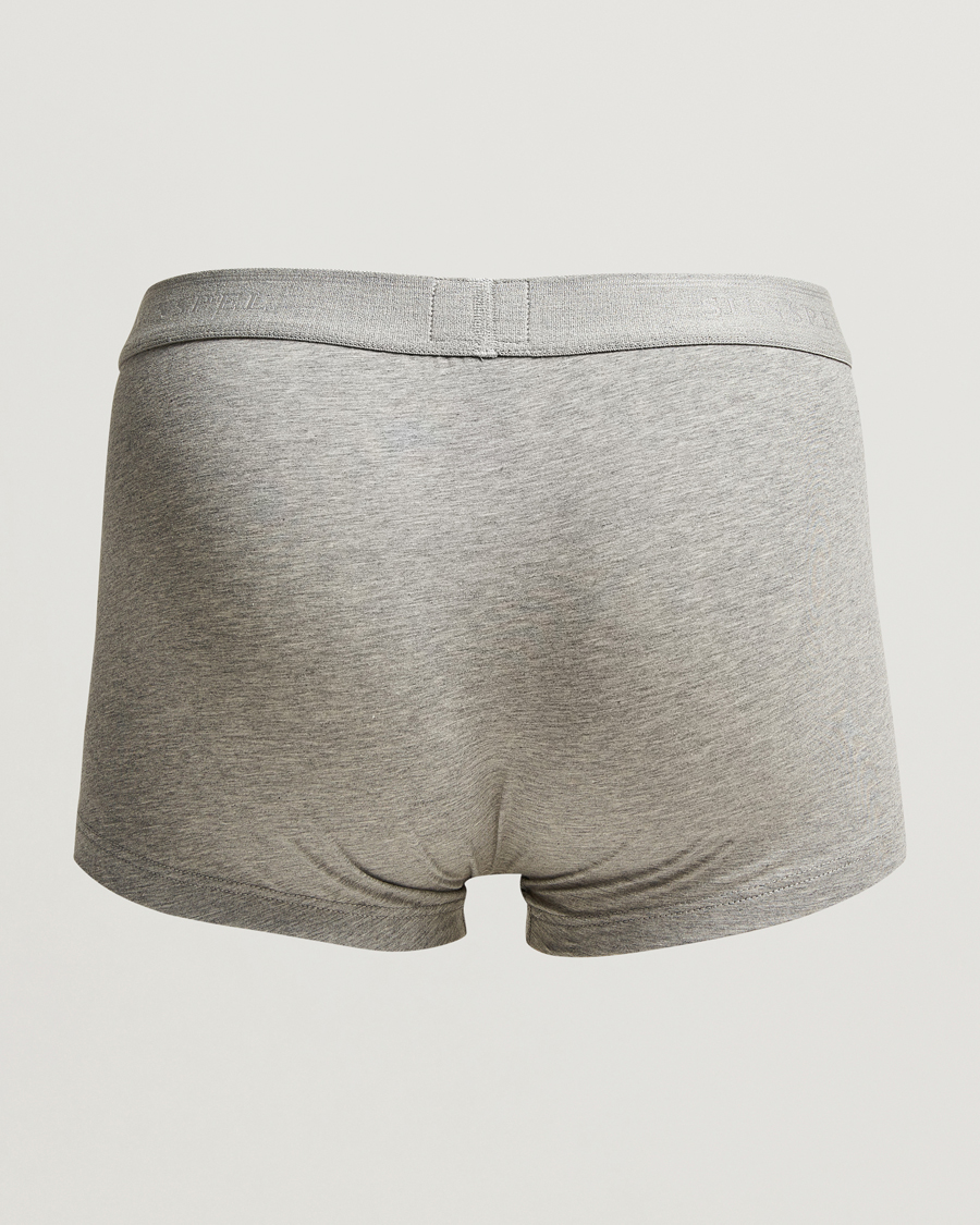 Herr | Underkläder | Sunspel | 3-Pack Cotton Stretch Trunk Grey