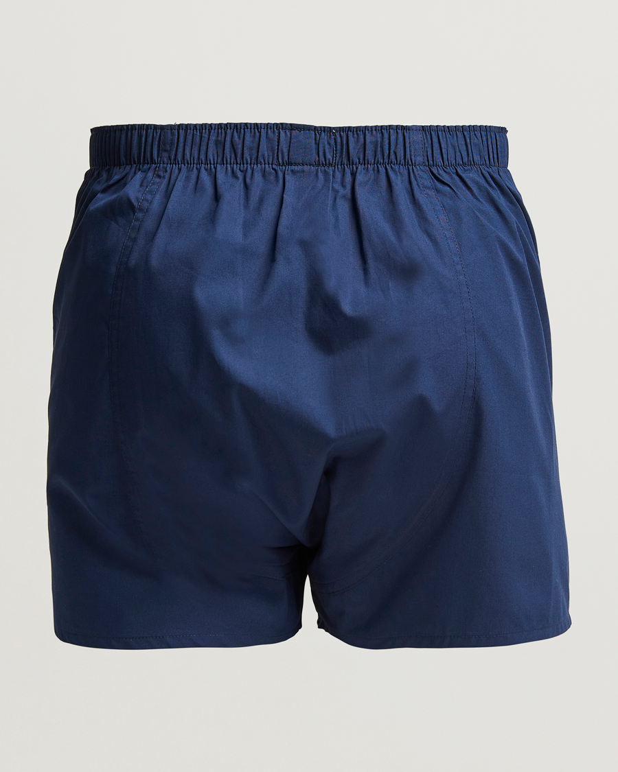 Herr |  | Sunspel | Classic Woven Cotton Boxer Shorts Navy