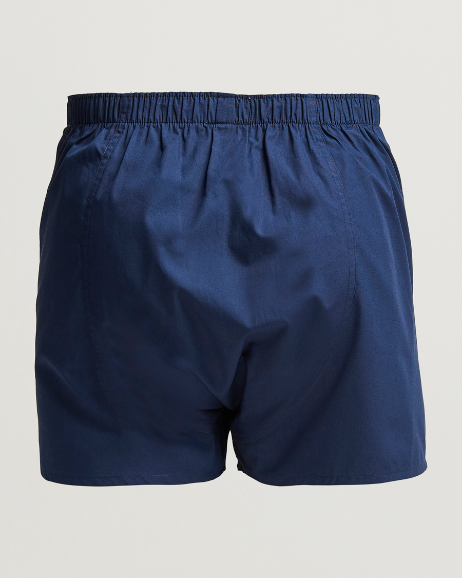 Herr | Underkläder | Sunspel | Classic Woven Cotton Boxer Shorts Navy