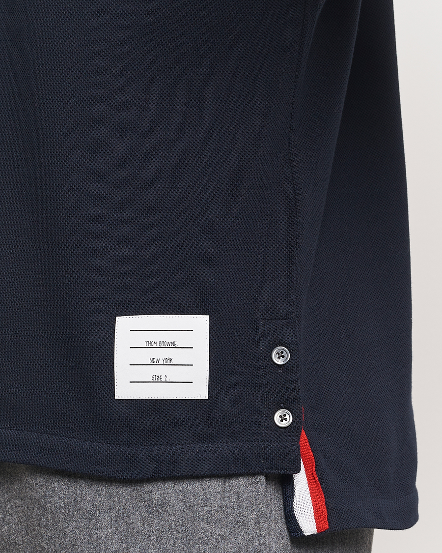 Herr | Pikéer | Thom Browne | Relaxed Fit Short Sleeve Polo Navy
