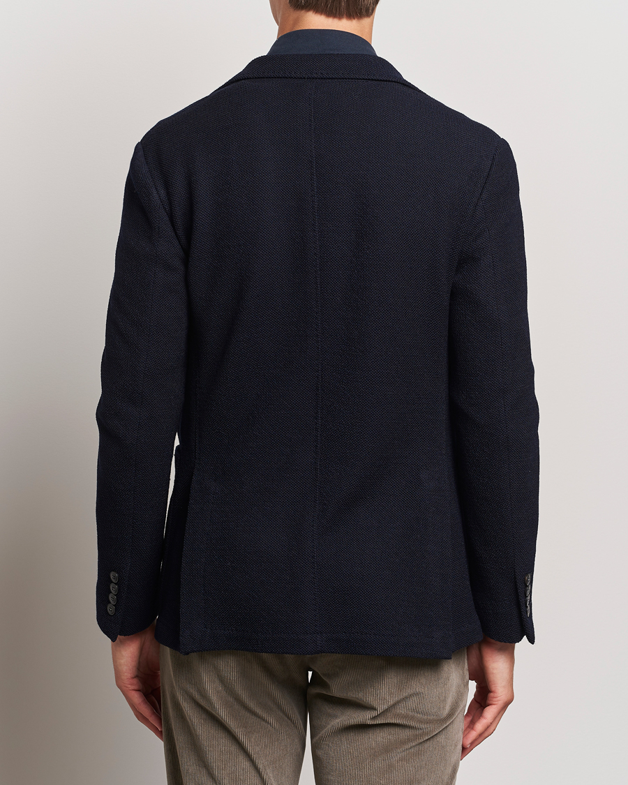 Herr | Kavajer | Canali | Structured Wool Jersey Blazer Navy