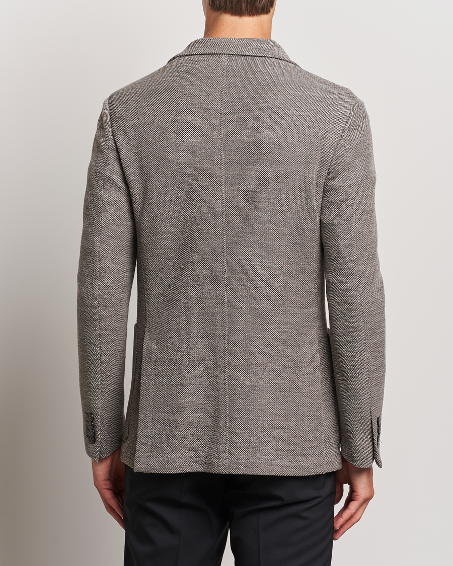 Herr | Kavajer | Canali | Structured Wool Jersey Blazer Beige