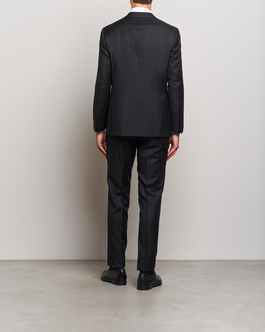 Herr | Kostymer | Canali | Super 130s Wool Capri Suit Black
