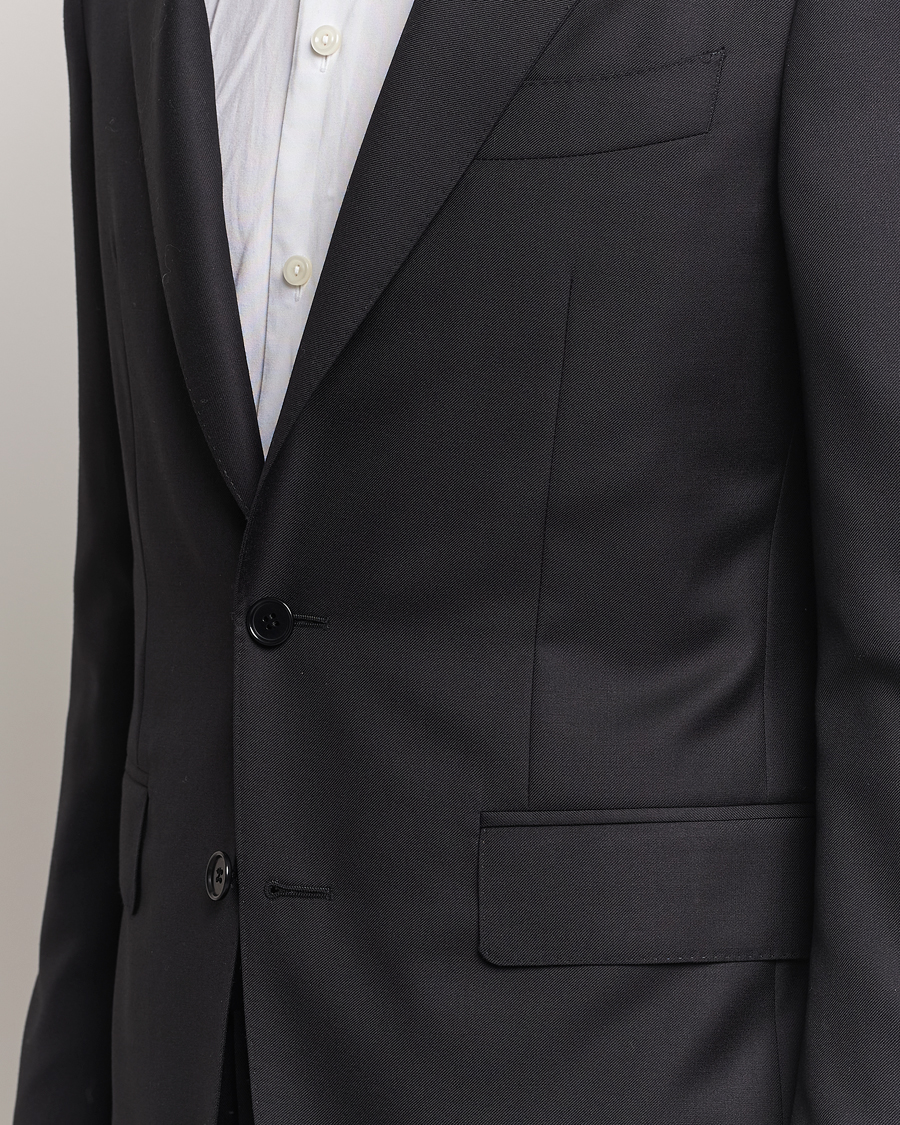 Herr | Kostymer | Canali | Super 130s Wool Capri Suit Black