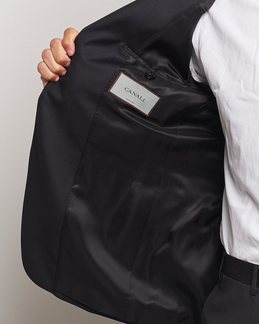 Herr | Kostymer | Canali | Super 130s Wool Capri Suit Black